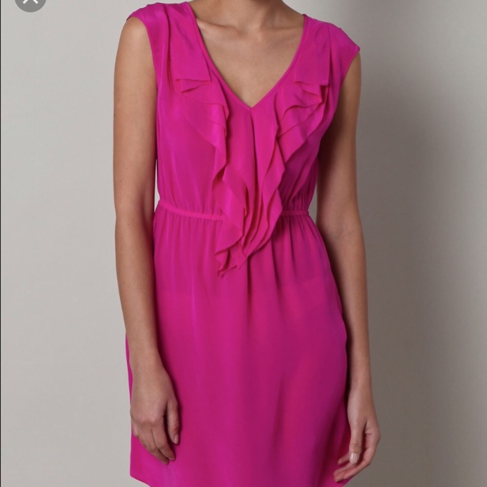 REBECCA TAYLOR FUCHSIA PINK DRESS